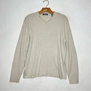 Brandini Made In Italy Beige Merino Wool Long Sleeve Women’s Sweatshirt Size L